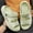 Beige Green, variant on Men's 2-in-1 Letter Print Slides, Thick Sole Non-slip Open Toe Sandals, Summer Trendy Beach Clogs