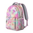 thumbnail image 2 of Geometric Shapes Print Texture Backpack, Campus Essential Bookbag with Protective Laptop Area and Organizer, Smart Gift for School Year, 2 of 6