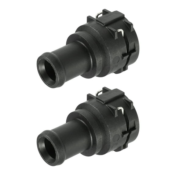 2pcs Engine Coolant Hose Connector for Audi A3 2015-2016 for Audi Q3 2015-2018 No.3B0122291B Black