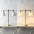 thumbnail image 3 of JONATHAN Y Ruth 31" 2-Light Contemporary Farmhouse Adjustable Metal Library LED Table Lamp, Gold Painting, JYL3074A, 3 of 8