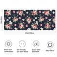 thumbnail image 3 of Pioneer Flower Floral Print Pattern Bathroom Rugs Mat, Non Slip Microfiber Bathroom Rug with Rubber Backing, Soft Mats for Bathroom Floor Tub Shower, 24"x60", 3 of 5