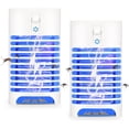 thumbnail image 1 of Paquete de 2 exterminador de insectos para interiores, exterminador electrónico de mosquitos, trampa eléctrica para moscas y mosquitos con lámpara atrayente de plagas ecológica UV, 1 of 5