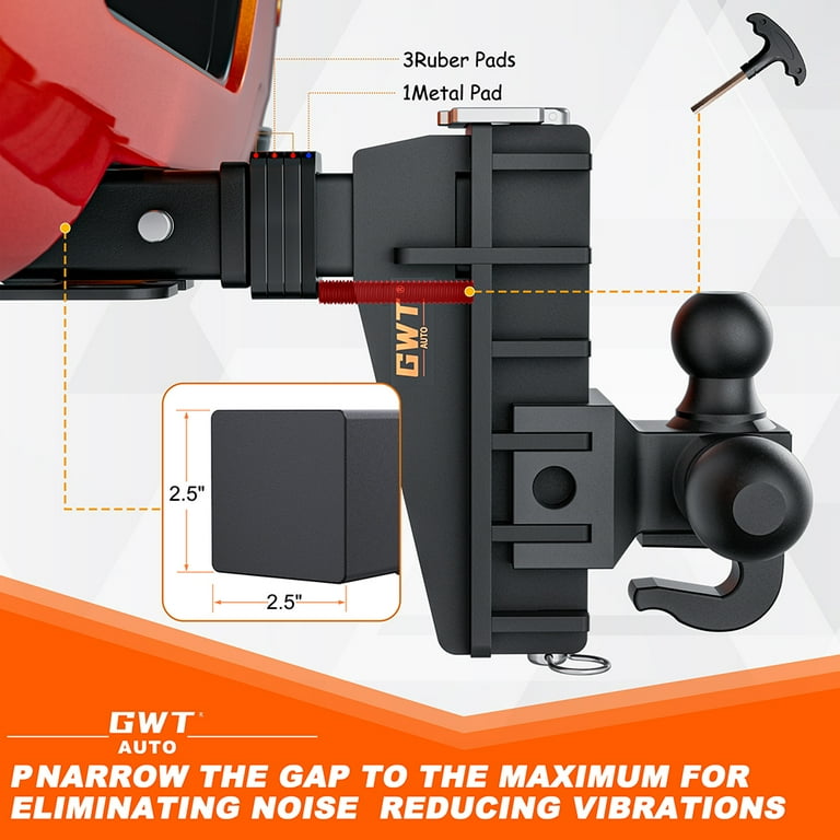 B&W TS10048BB B&W Tow & Stow 3-Ball Mount - 2" Hitch - 5" Drop, 5.5" Rise - 10k - Browning