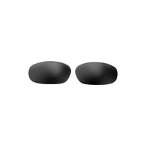 Walleva Black Polarized Replacement Lenses for Ray-Ban RB4033 60mm Sunglasses