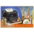 thumbnail image 2 of Art.com 14-Ton Typewriter, New York World's Fair, 1939 Stretched Canvas Print Wall Art, 36" x 24", 2 of 4