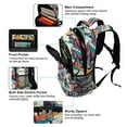 thumbnail image 4 of ALAZA Seamless Magic Sharks Backpack Elementary School Bag Bookbag Travel Rucksack, 4 of 7