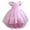 Pink, variant on LYMAYTER Flower Girls High Low Dress Princess Formal Gown for Wedding Pageant Birthday Party Evening Dance