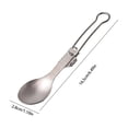 thumbnail image 3 of JZCHUNTOY Pure Titanium Folding Cutlery Set 1 Pack, Food Grade Spoon and Fork Combination, Rust Resistant Portable Tableware, Lightweight Reusable Eating Utensils for Outdoor Camping Picnic Travel, 3 of 6