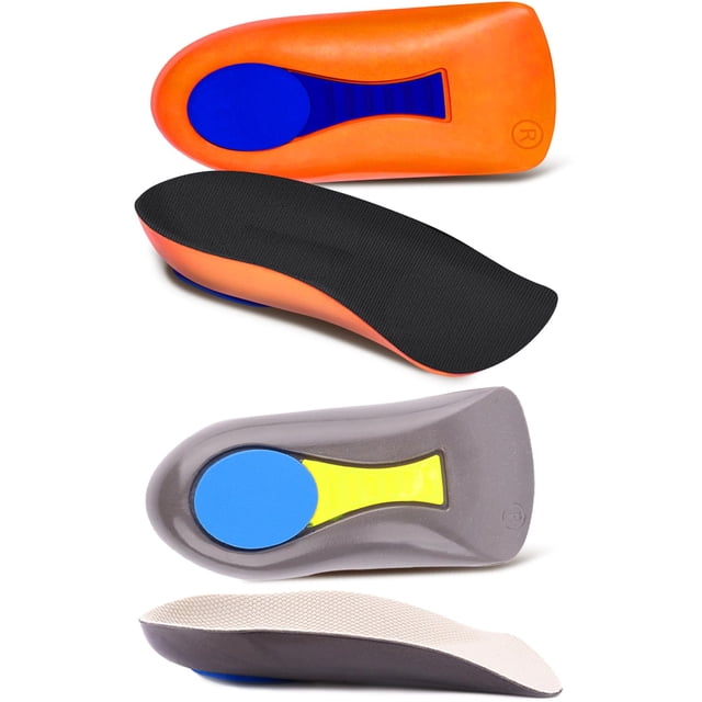 Insertos para fascitis plantar en forma de talón que apoyan el arco YouthBelief