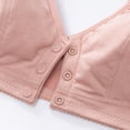 thumbnail image 6 of 3 Pack Convenient Front Button Bra Sleep Bras Front Closure Everyday Sports Bras for Middle Aged Elder Women, 6 of 7