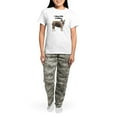 thumbnail image 4 of CafePress - I Sleep With A Bulldog Women's Light Pajamas - Women's Short Sleeve Print T-Shirt and Pants Light Cotton Pajama Set, 4 of 7