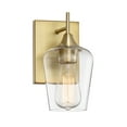thumbnail image 3 of Elegant Octave Warm Brass Wall Sconce, 3 of 5