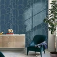 thumbnail image 4 of Abyssaly Blue Peel and Stick Wallpaper 17.7" x 275" Self-Adhesive Removable Wallpaper for Home Decoration and Furniture Renovation, 4 of 6