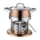 thumbnail image 2 of Olla caliente resistente para cocina de alcohol, ideal para picnics, restaurantes y hogares. Oro rosa, 2 of 9