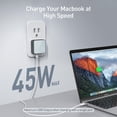 thumbnail image 2 of Cargador de pared USB C Nekmit de 47 W con doble puerto para iPhone Galaxy, 2 of 7