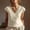 Beige, variant on Helii Black Tank Tops for Women Women's Cotton Linen V Neck Lace Trim Cap Sleeve Casual Summer Vacation Blouse Top