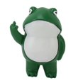 thumbnail image 1 of Middle Finger Frog Ornament Outdoor Patio Quirky Little Frog Ornament for Home Office Desktop, 1 of 4