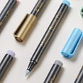 thumbnail image 4 of 10 Colors Acrylic Paint Metallic Markers Set Water-Based Fine Point Art Marker 2mm Tip Quick, 4 of 8