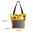 thumbnail image 3 of Kll Tote Bag For Women Happy Halloween 3 Print Shopping Grocery Reusable Bags For Office School Shopping Travel, 3 of 7