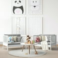 thumbnail image 4 of Gymax 2-in-1 Convertible Toddler Bed Kids Wooden Bedroom Furniture w/Guardrails White, 4 of 9
