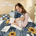 thumbnail image 3 of Qpednta Sunflower Patchwork Comforter Set All-Season Comforter Bedding Set Machine Washable Bedding Comforter Cover Bedding Set with 2 Matching Pillow Shams Bedroom Decor, 3 of 7