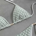 thumbnail image 4 of KIHOUT 2025 Women's Triangle Bikini Floral Printed Bikini Set Two Piece Summer Swimsuit Bathing Suits for Beach Pool Party, 4 of 7