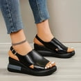 thumbnail image 2 of Mostsola Wedge Sandals for Women 2025 Slingback Heels Open Toe Fashion Platform Sandals, 2 of 9