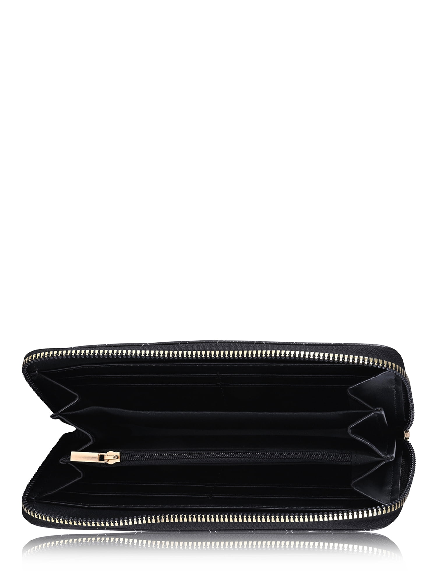 Disney Minnie Mouse Zip-Around Wallet for Women, Black