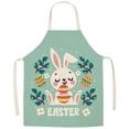 thumbnail image 2 of Huayishang Apron Sleeve Easter Series Household Printing Linen Apron Kitchen Multi Function Apron Funny Personality Creative Apron, 2 of 6
