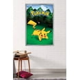 thumbnail image 2 of Pokémon - Pikachu Catch Wall Poster, 22.375" x 34", Framed, 2 of 2