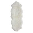 thumbnail image 1 of Nuloom 1'10 x 5'7 Hand Made Due Sheepskin Rug in Natural, 1 of 5