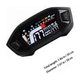 thumbnail image 2 of unbranded Tacómetro Universal De Motocicleta Con Pantalla LED Y Medidor De Temperatura Negro Material ABS, 2 of 8
