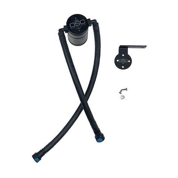 Jamp;L 19-24 Chevrolet Silverado/GMC Sierra 1500 5.3L V8 Driver Side Oil Separator 3.0 - Black Anod