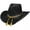 Black, variant on John Wayne The Fort Wool Felt Crushable Western Hat - Black - M - Black