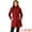 Red, variant on INSPIRE CHIC Women's Winter Overcoat Stand Collar Single Breasted Mid-thigh Long Coat Brown M
