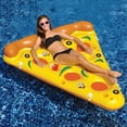 thumbnail image 2 of Water Hammock Non Slip Exquisite Workmanship PVC Inflatable Pool Pizza Float Hammock for Beach, 2 of 10