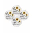 thumbnail image 7 of 13 Inch Round Placemats Set of 4, Sunflowers Non Slip Heat Insulation PP Table Mats, Farmhosue You Are My Sunshine Wooden Grain Washable Place Mats for Kitchen Dining Party Table Decor, 7 of 7