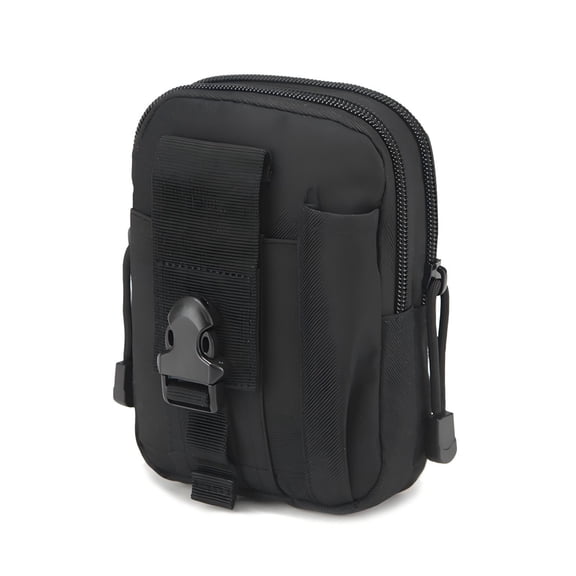 GASTROPOD Men Waist Belt Bag Edc Pouch Organizer Small Tool Storage Purse Cell Phone Carrying Case for Men Outdoor Travel Hiking,Black