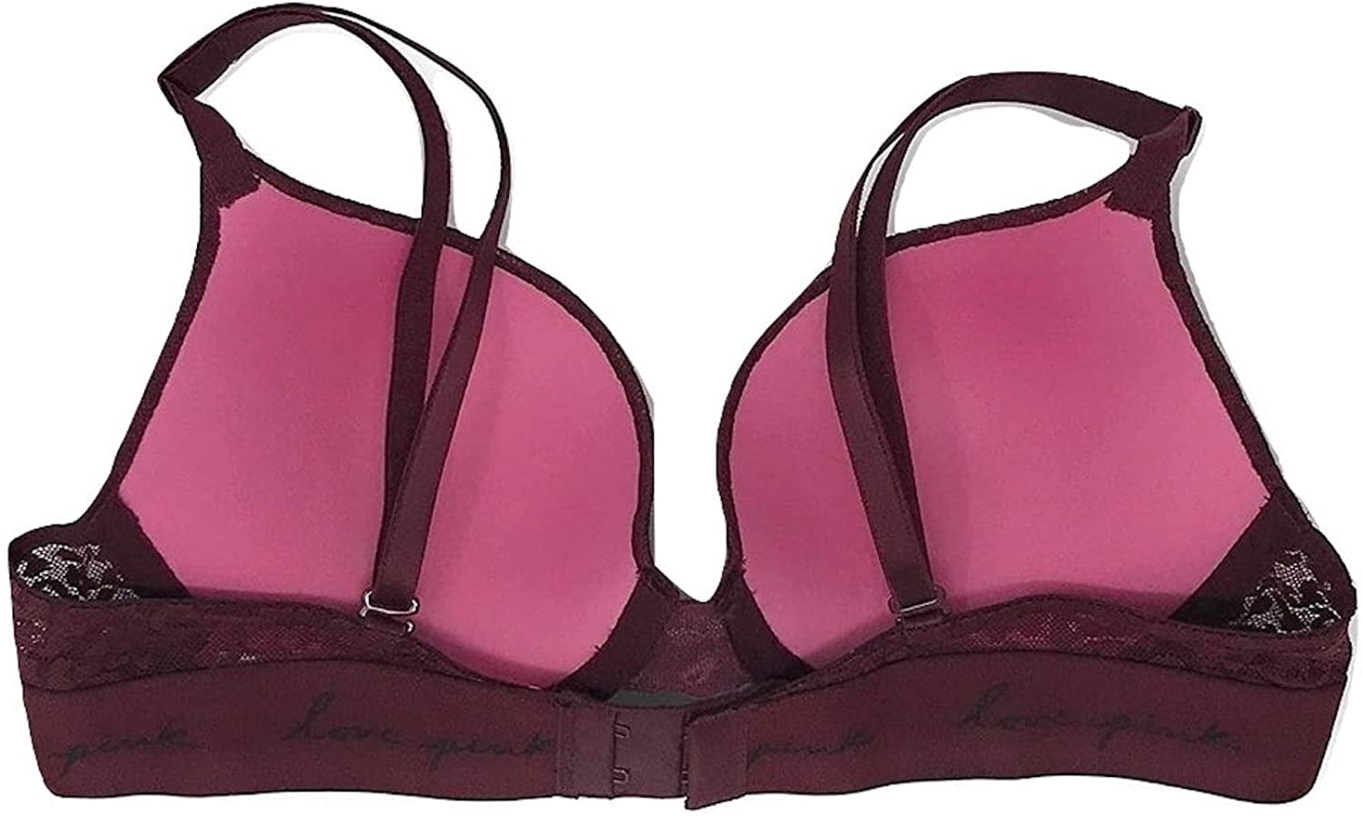 Victoria's Secret Pink Wear Everywhere Lace Push Up Bra Color Ruby