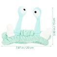 thumbnail image 2 of OUNONA Sky Blue Plush Headband Elastic for Face Cleaning and Makeup Application, 2 of 8