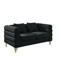 thumbnail image 4 of 3-seater + 2-seater Combination sofa.BLACK teddy, 4 of 5