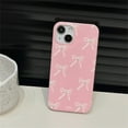 thumbnail image 5 of 3D Pearl Bowknot Soft Phone Case Compatible with iPhone Case (Pink,iPhone 15), 5 of 6
