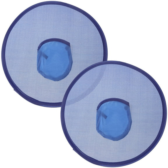 FOMIYES Hand Held Fan Foldable 2Pcs Blue Plastic Elegant Handheld Fans for Women