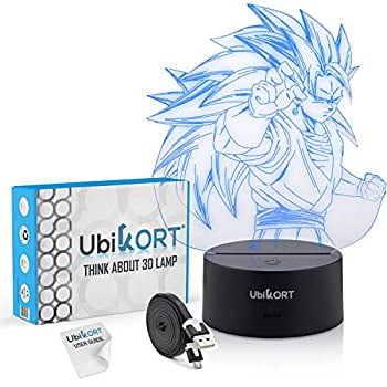 3d Lamp Illusion Super Saiyan Goku Night Light Great Gift Present For Kids And Adults Office Bedroom Decor For Dragon Ball Z Fans Upgrade Walmart Com Walmart Com
