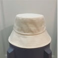 thumbnail image 4 of Sombrero de pescador multicolor para mujer adulta, informal, color caramelo, con logo, gorra de pescador de algodón para adultos, Gorros de Panamá, sombreros de sol personalizados, 4 of 5