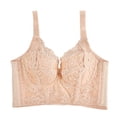 thumbnail image 1 of Sujetador de pecho grande para mujer, ropa interior, con hebilla de siete filas, fino, de verano, talla grande, antiflacidez, ajustable, 1 of 1