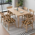 thumbnail image 6 of Fall Pumpkins and Flowers Pattern Seat Covers for Dining Room Chairs Set Of 6,Stretch Printed Washable Chair Seat Cover with Elastic Ties and Button,Removable Waterproof Couch Cushion Covers, 6 of 6