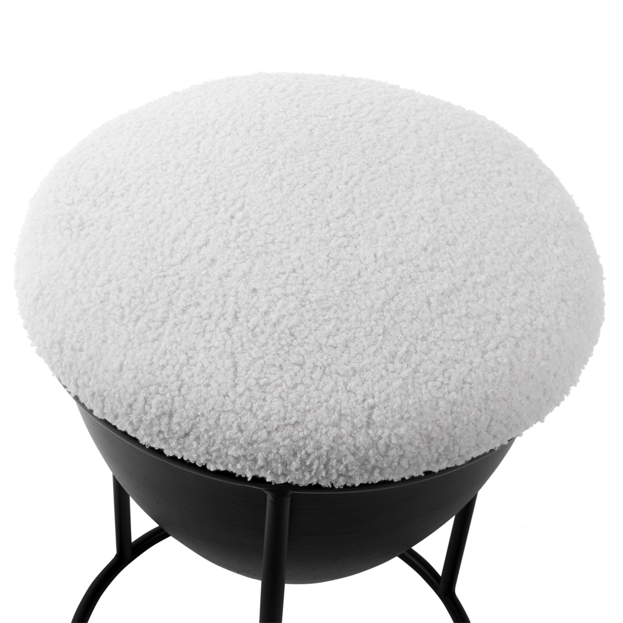 Resenkos Round Vanity Stool Chair for Makeup Room, Vanity Bench Foot Stools Ottoman with Metal Legs Resenkos Round Vanity Stool Chair for Makeup Room, Vanity Bench Foot Stools Ottoman with Metal Legs
