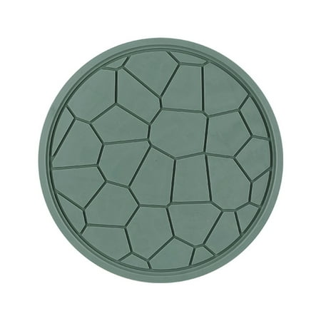 

Wanwan Dish Mat Eye-catching Anti-Scratch Rubber Anti-scalding Insulation Place Mat for Home