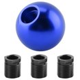 thumbnail image 2 of Car Universal Manual Knob Gear Shift Head Round Ball Shape (Blue), 2 of 9